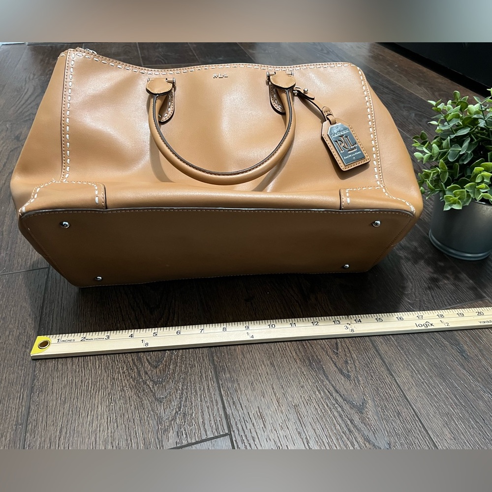 Ralph Lauren Tan Leather Tote Bag Women’s - Picture 10 of 10
